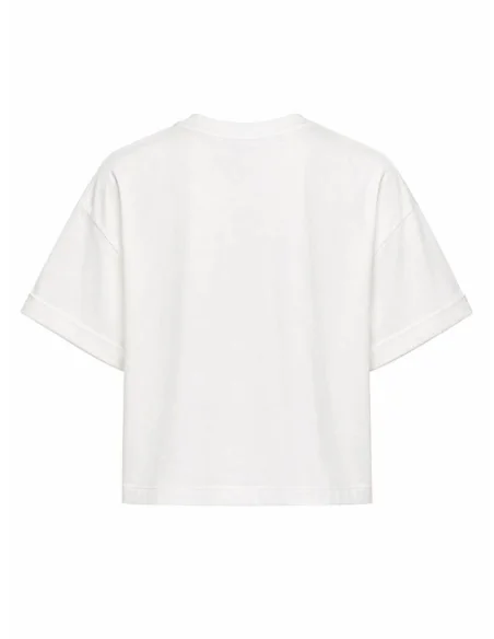 T-shirt bianca in cotone