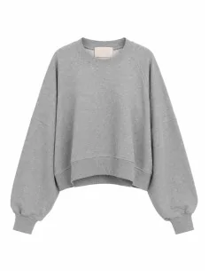Felpa cropped oversize