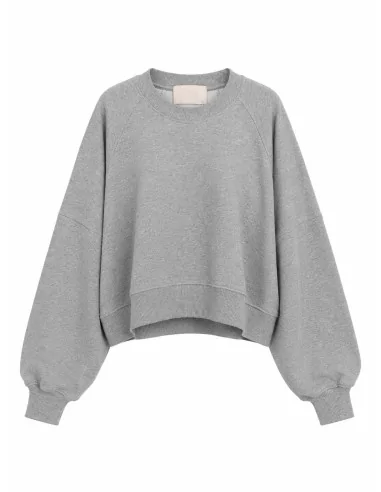 Felpa cropped oversize