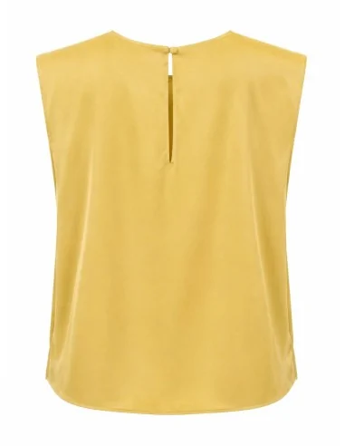Top Smanicato Con Scollatura Frontale