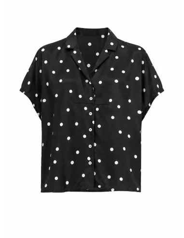 Camicia corta a pois