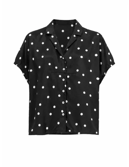 Camicia corta a pois