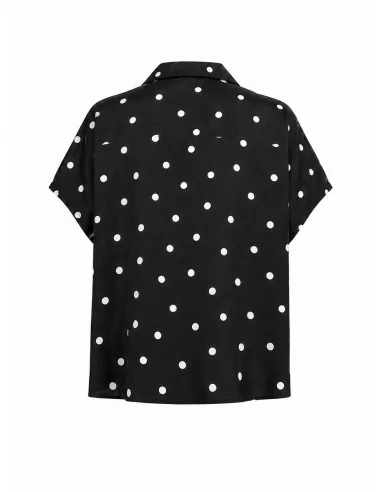 Camicia corta a pois