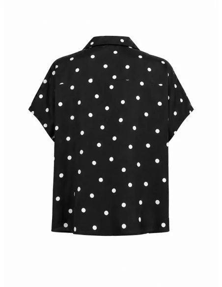 Camicia corta a pois
