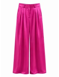 Pantalone Fucsia Con Pence