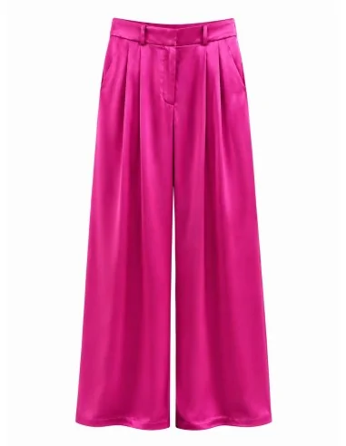Pantalone Fucsia Con Pence