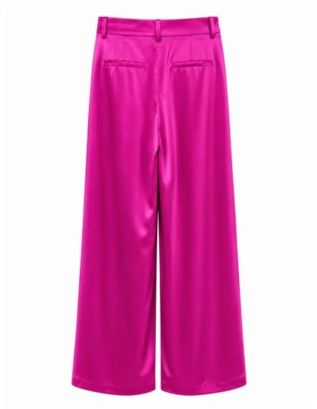 Pantalone Fucsia Con Pence