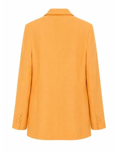 Tailleur arancio effetto lucido