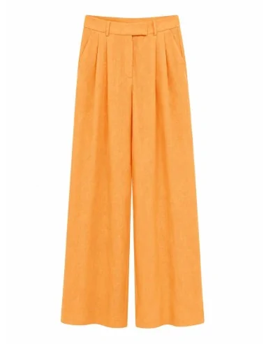 Tailleur arancio effetto lucido