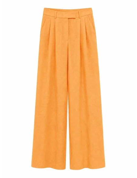 Tailleur arancio effetto lucido
