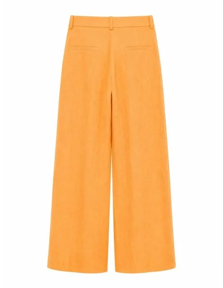 Tailleur arancio effetto lucido