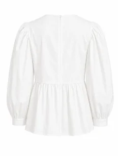 Camicia bianca ampio scollo 2