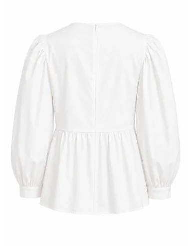 Camicia bianca ampio scollo