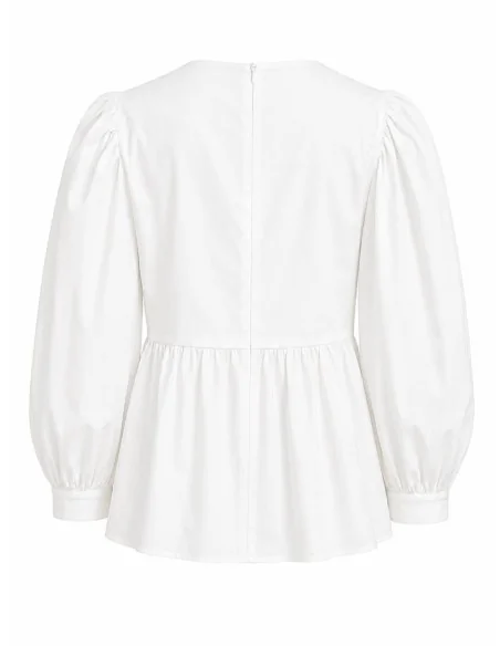 Camicia bianca ampio scollo