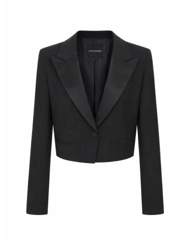 Blazer Nero Croppato