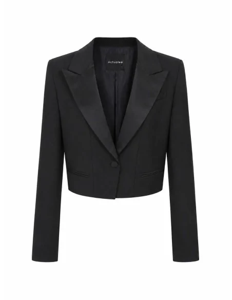 Blazer Nero Croppato