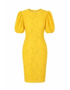 Abito midi in pizzo