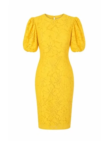 Abito midi in pizzo