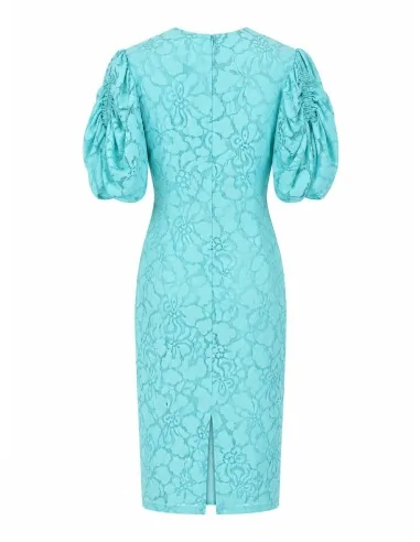 Abito midi in pizzo