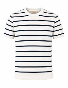 Maglia girocollo rigata