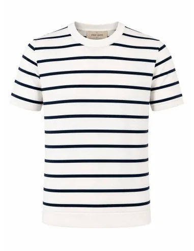 Maglia girocollo rigata