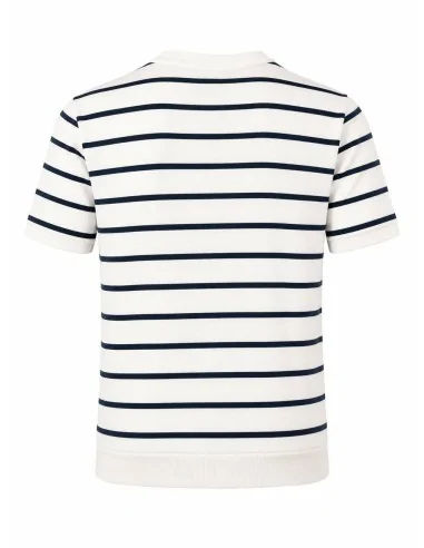 Maglia girocollo rigata
