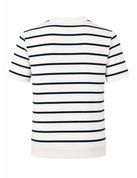 Maglia girocollo rigata