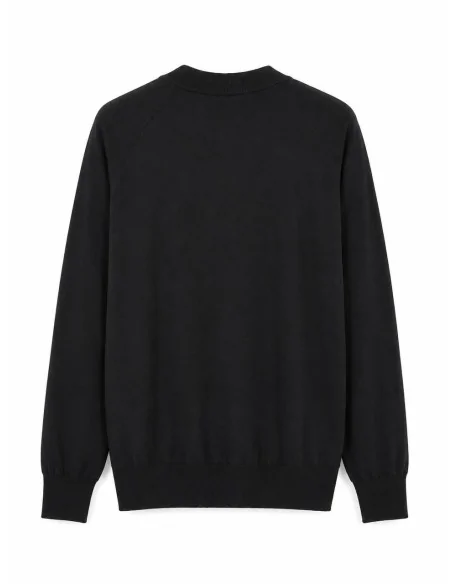 Cardigan nero in cotone