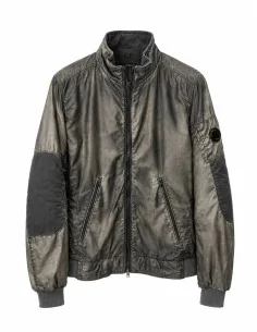 Giubbino Grigio Con Tasche Oblique
