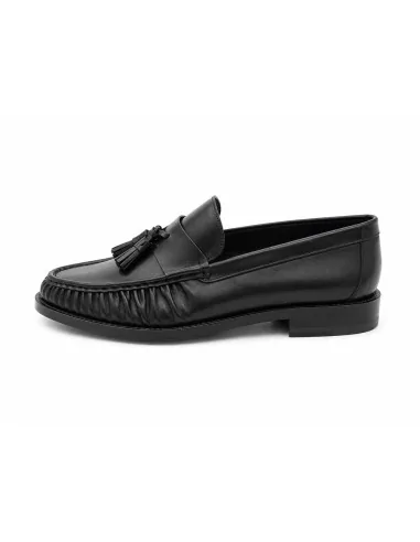 Mocassino con arricciatura