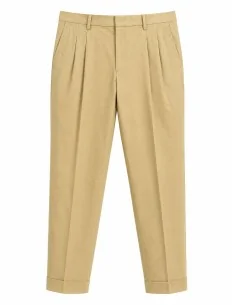 Pantalone Beige Con Pinces