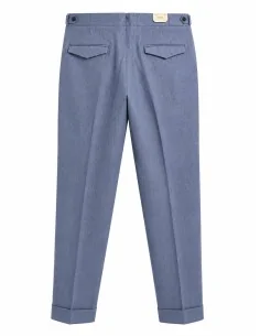 Pantalone celeste con pence 2