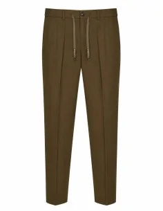 Pantalone in cotone piquet