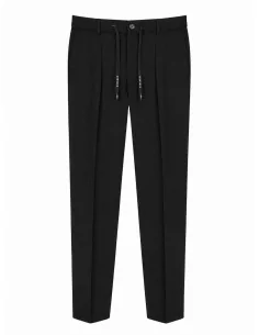 Pantalone in cotone piquet