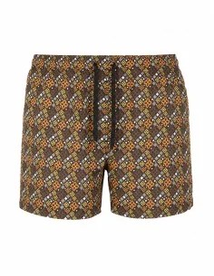 Costume Marrone Pattern Geometrico
