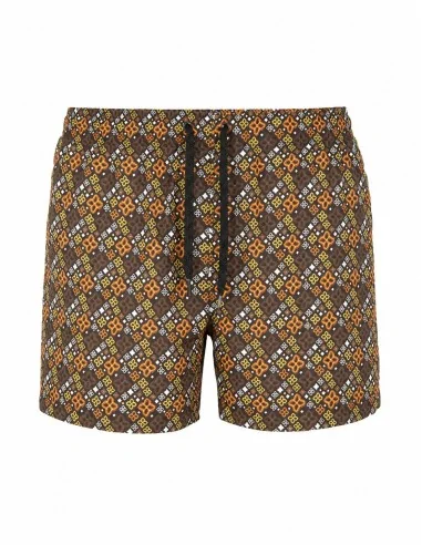 Costume Marrone Pattern Geometrico
