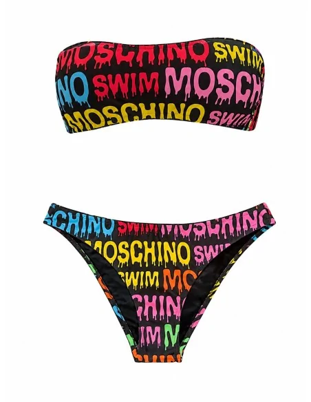 Costume con stampa logo Moschino