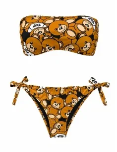 Costume con stampa orsetto