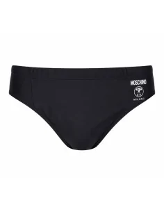 Costume nero con logo Moschino