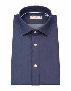 Camicia denim in chambray