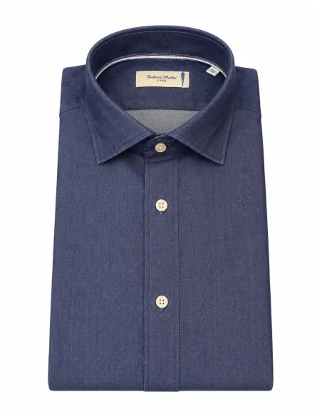 Camicia denim in chambray