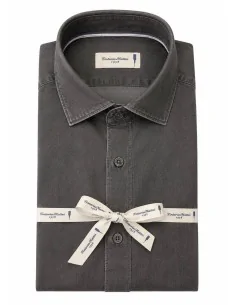 Camicia grigio scuro denim