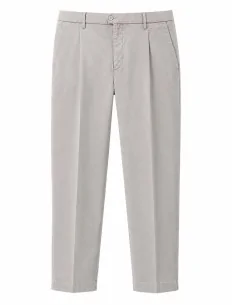 Pantalone in cotone piquet