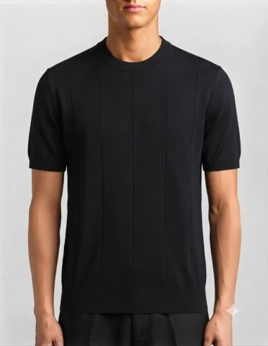 Maglia Paricollo Nera
