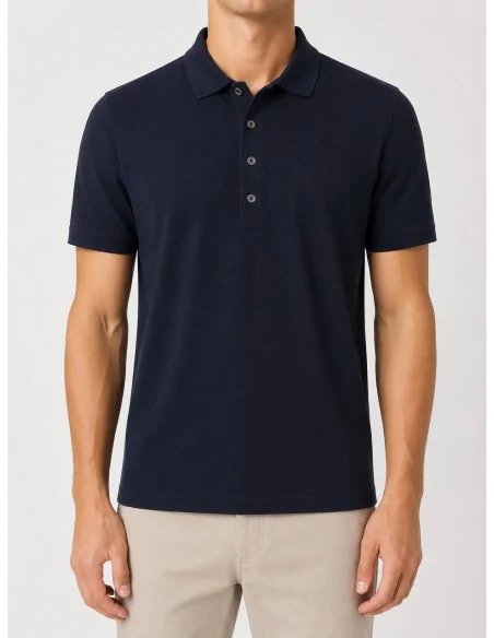 Polo in seta e cotone