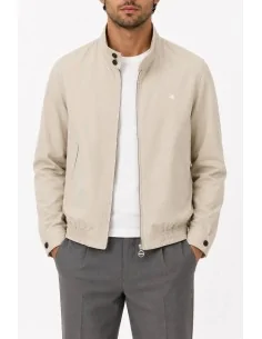 Giubbino beige in cotone