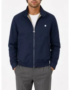 Giubbino blu in cotone