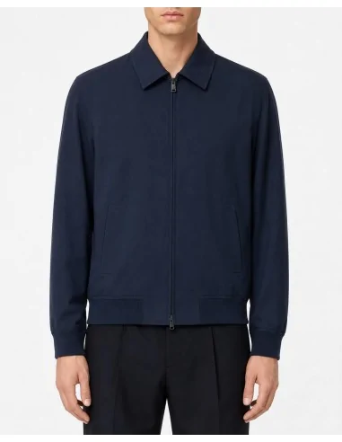 Giubbino blu in piquet