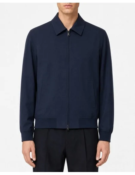 Giubbino blu in piquet
