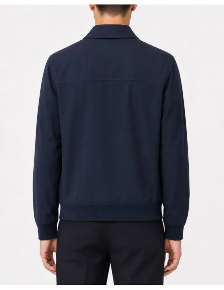 Giubbino blu in piquet